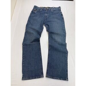 NWT Ariat Rebar M4 Relaxed Boot Cut Jeans Mens 38x38 Carbine Blue Work Denim